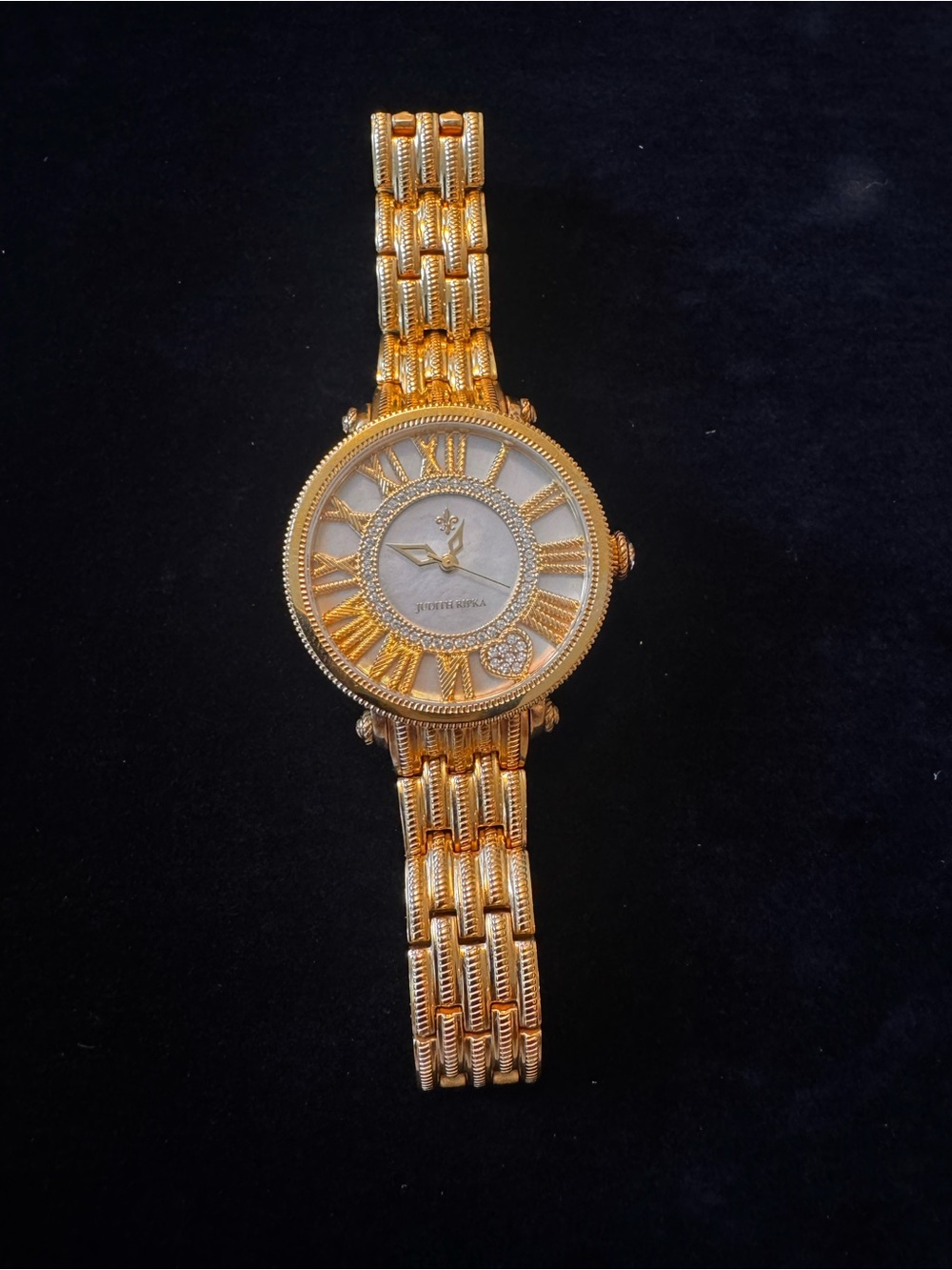 Women's Gold-Tone Bracelet Watch with Roman Numerals